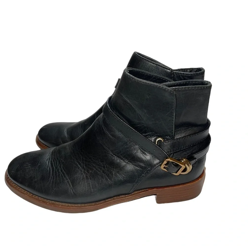 Tory Burch Women Leather Ankle Boots Size 8